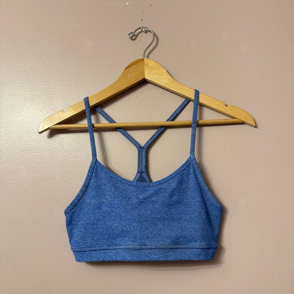 Lululemon Flow Y Bra IV Heathered Rocksteady Women Size 4? - Picture 3 of 6